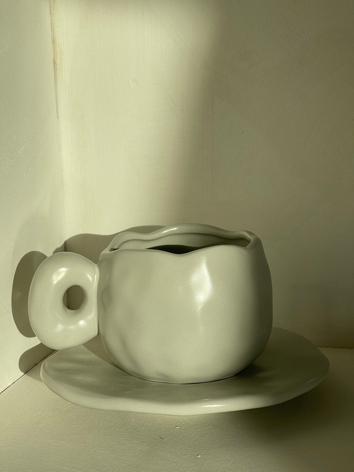 Tasse à café harmonie taupe