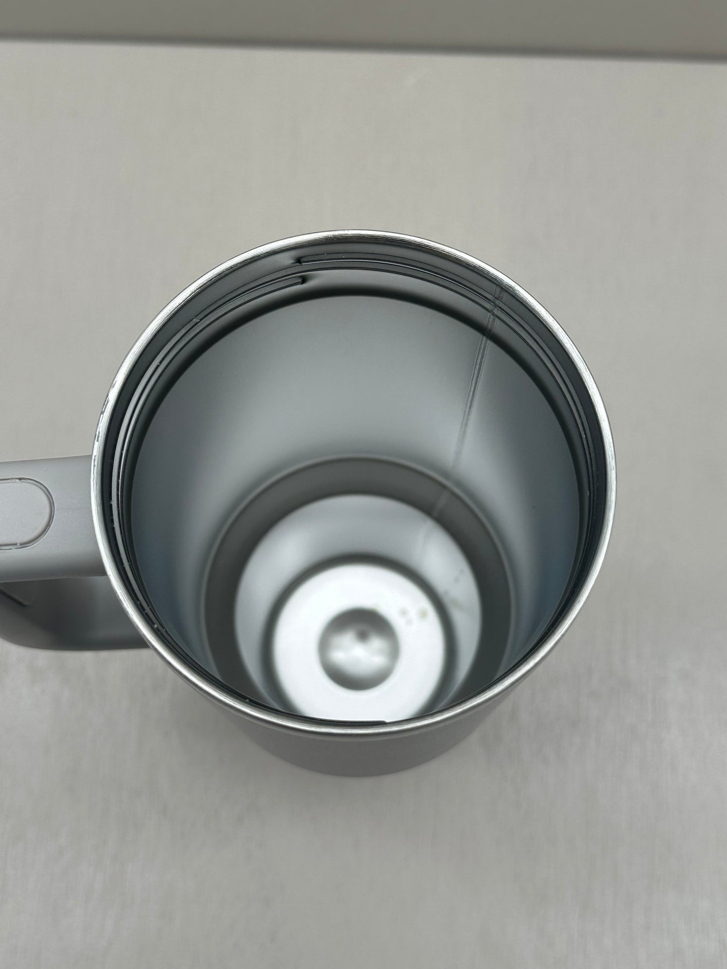 Aesthetic  baby bleu Thermobeker met Handvat en Rietje