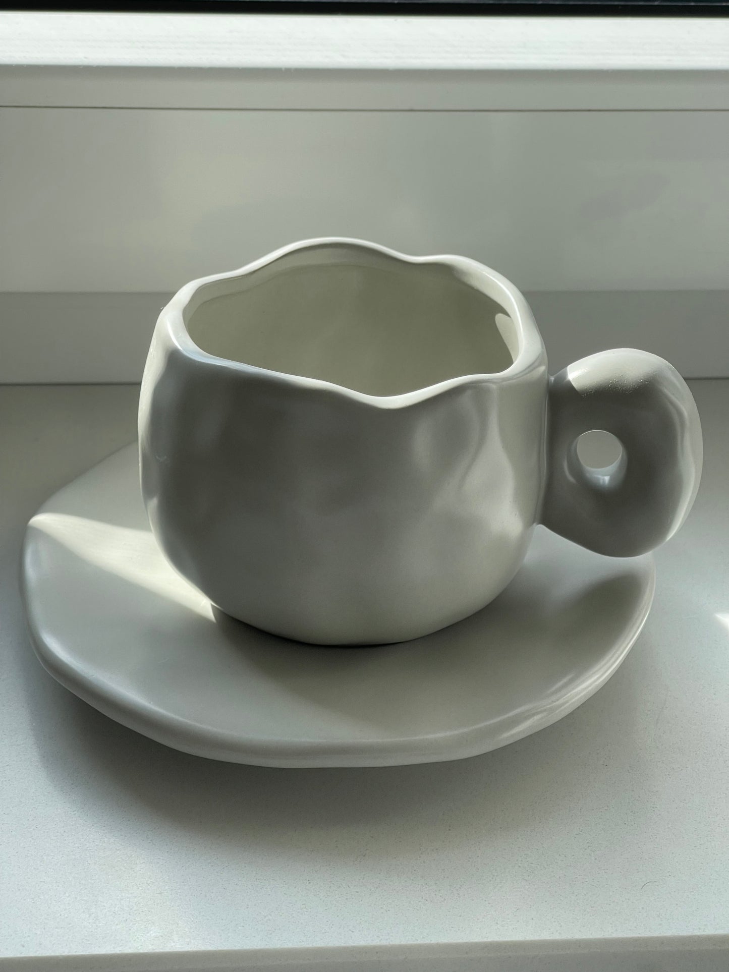 Tasse à café harmonie taupe