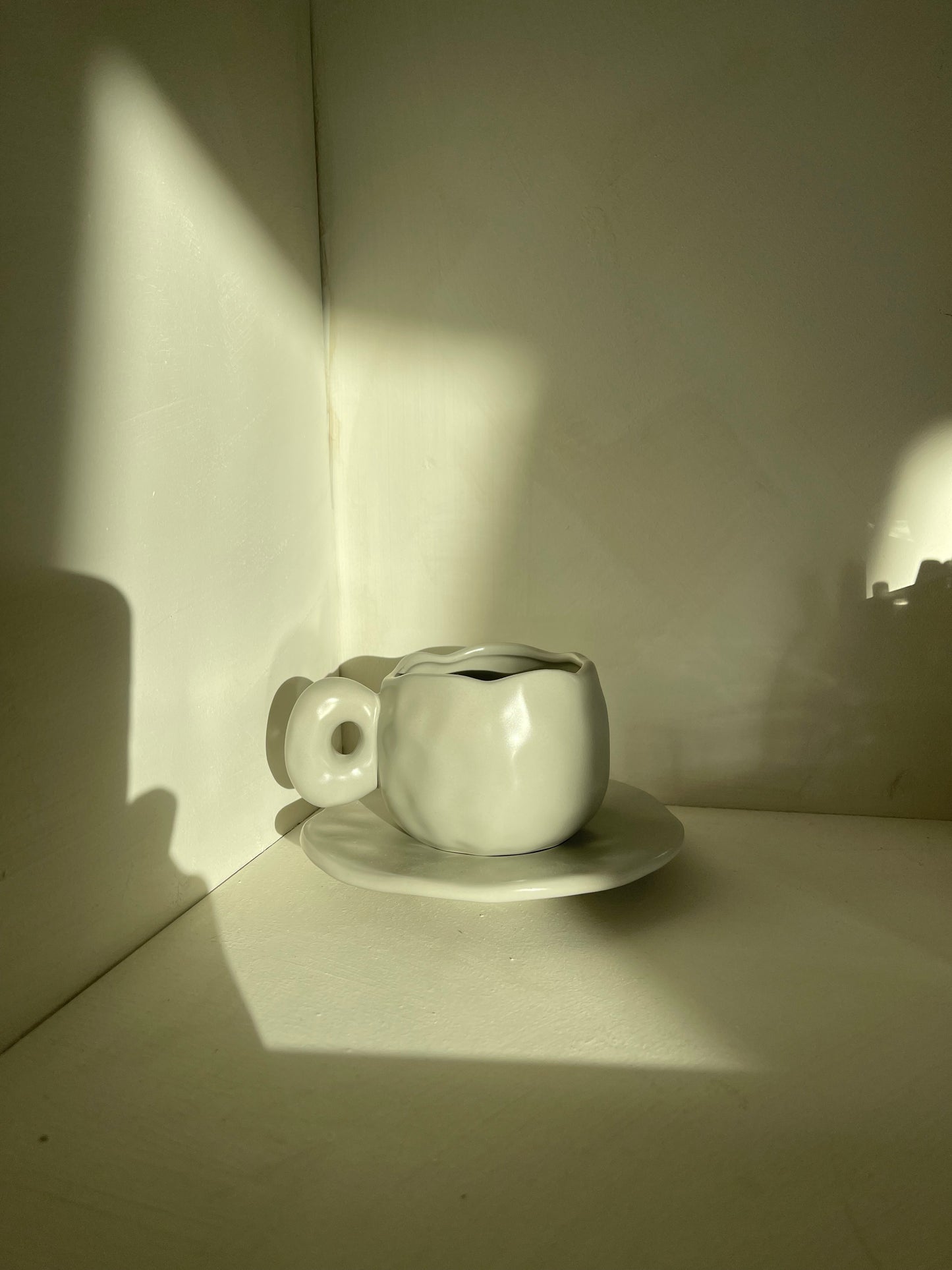 Tasse à café harmonie taupe