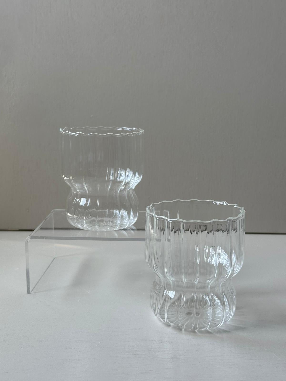 Glassware Striped tulp | 2 stuks | 310 ml