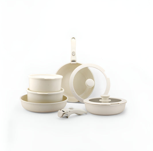 11-delige Pannenset met Afneembare Handgreep – Bavary Collection