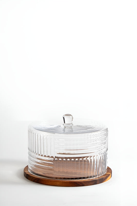 Cake plate acacia D30.5cm